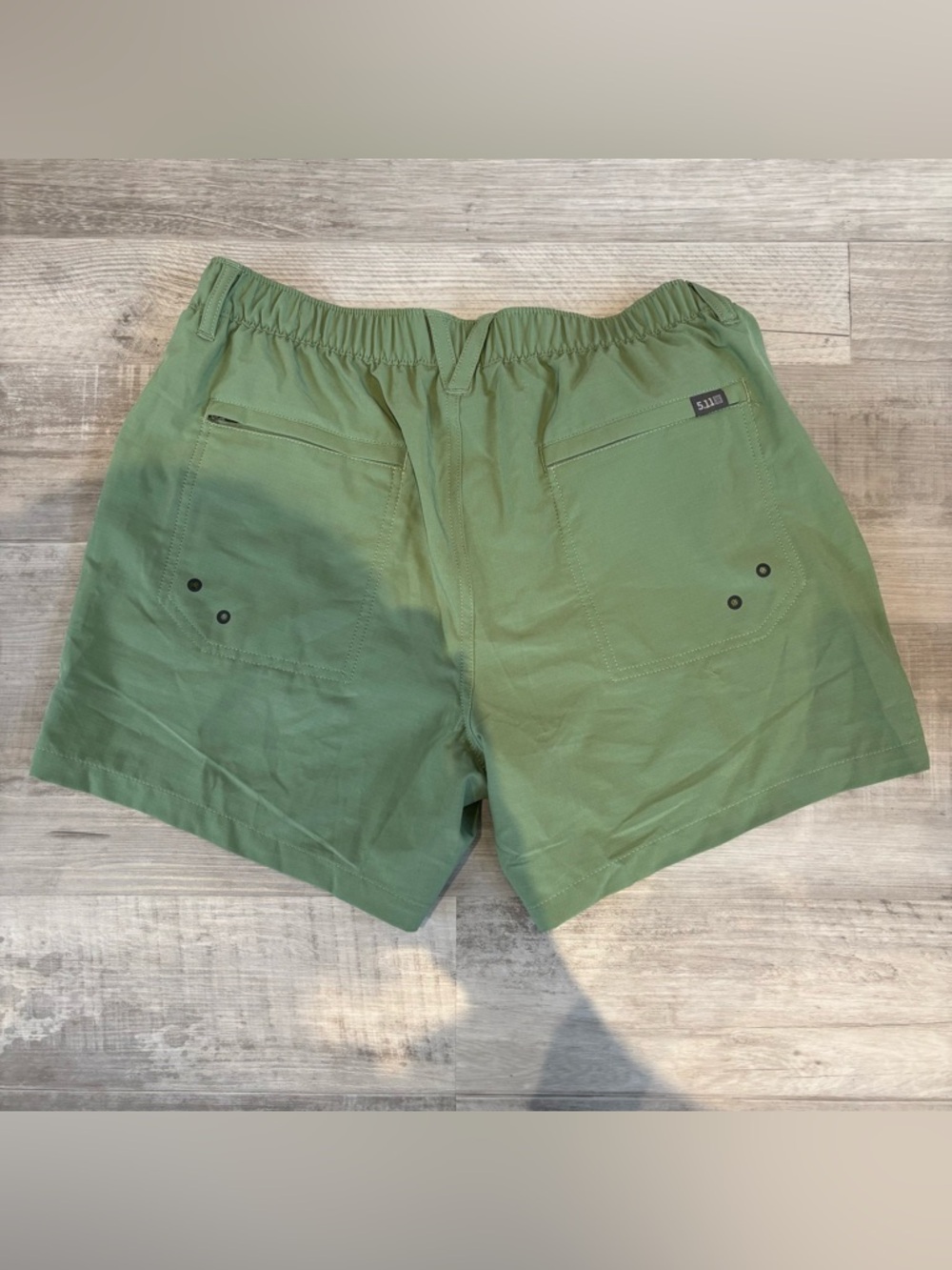 5.11 Tactical Women's Olive Green Utility Shorts - Picture 3 of 5